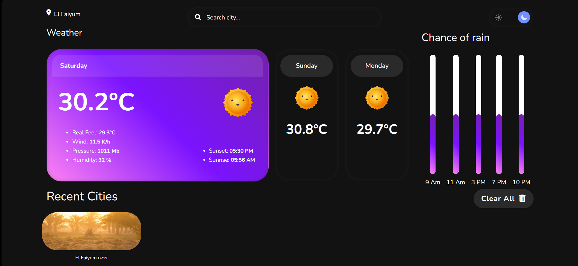 Portfolio Image - Weather Website